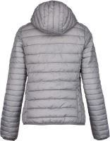 LADIES' LIGHTWEIGHT HOODED PADDED JACKET Marl Silver